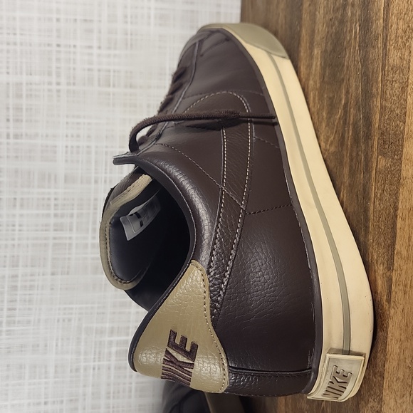 Nike Sweet Classic, Leather, Brown Cream Tan. Causal Formal Sneakers - Picture 4 of 6
